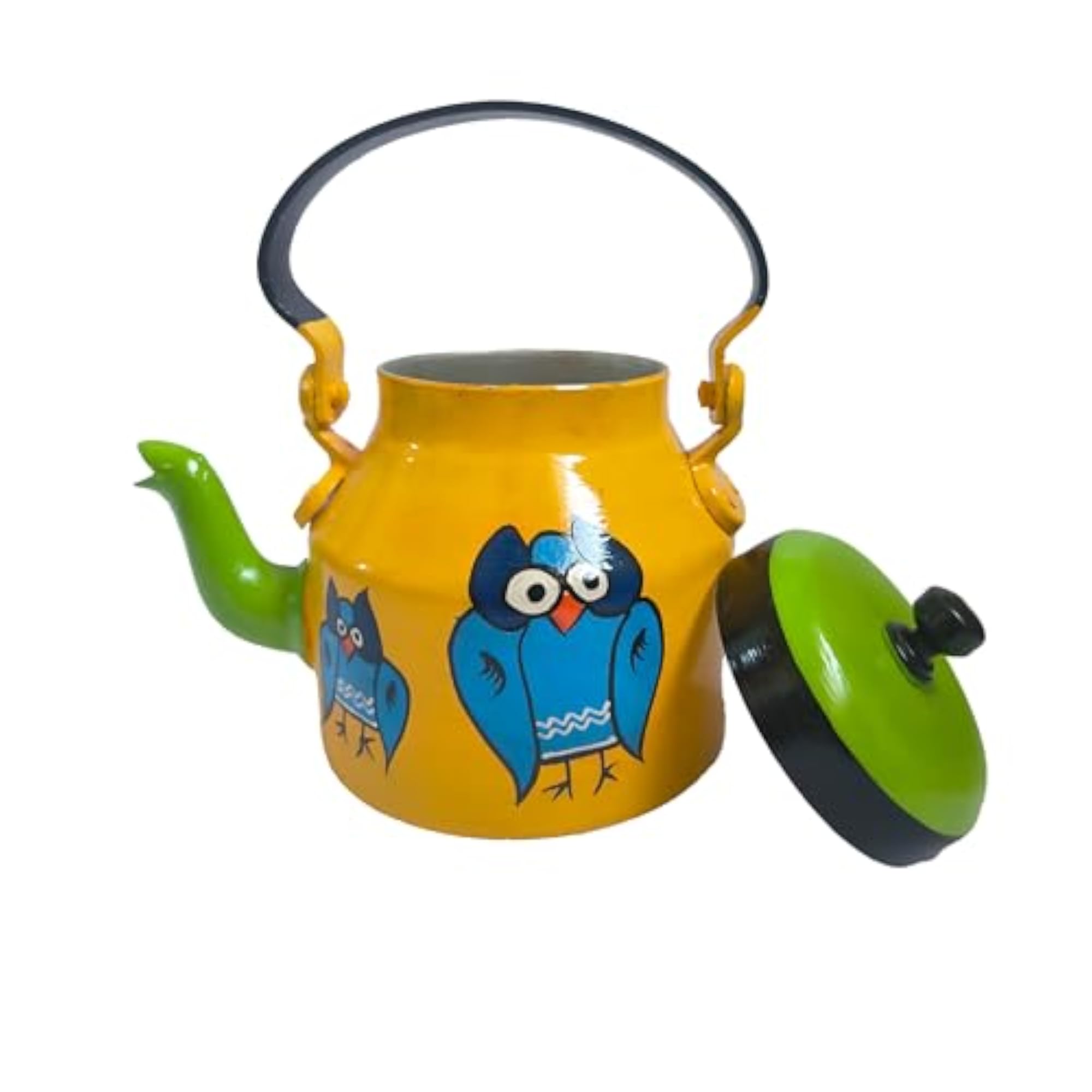 Hand Painted Chai Kettle Colourful Tea Pot for Chai and Coffee