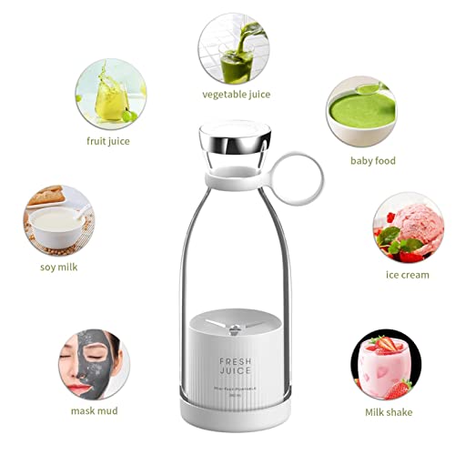 tamanho pessoal, liquidificador portátil s-moothies 350 ml com 4 lâminas, copo suco rápido recarregá