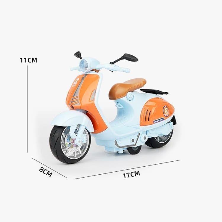 Image of Police Motorcycle Toy - Pull Back Motorcycle Toys, Tiny Gift with Music Lighting, Latte Motorcycles Toy for Kids Boys Age 3-8 Year Old [Multicolor] (Little Sheep-Multicolor)