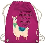 Mit einer Größe von ca. 37 x 46 cm ist der lässige Stoffrucksack mit Kordel, perfekt in der Freizeit als Sportrucksack, Gymbag, Stoffturnbeutel oder als Umhängebeutel
