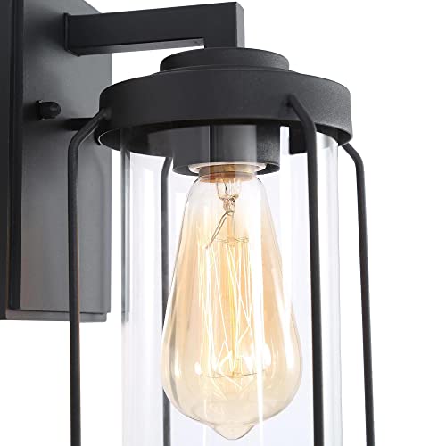 Outdoor Light Fixture, Farmhouse Porch Lights Outdoor Waterproof, Exterior Light With Cylinder Clear Glass For House, Patio, Yard, Entryway #TOP5