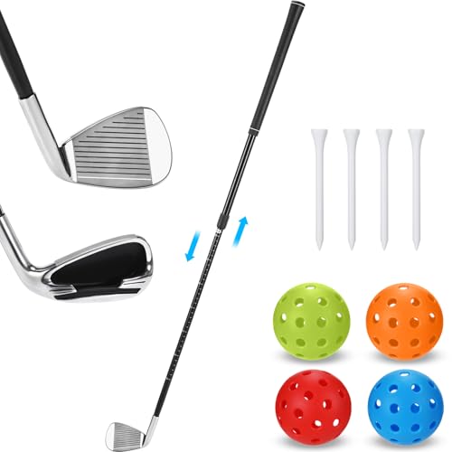 Realspring Golf Bucket Clubs Set Adjustable Length Golf Bucket Backyard