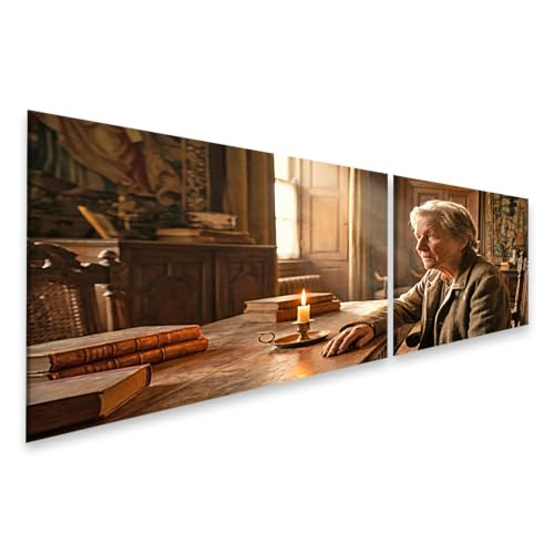 Tableau sur toile calme aux chandelles pour créer un salon cocooning et chaleureux