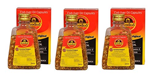 Seenseas Cod Liver Oil 500 softgel Capsules (Pack of 3) | 500 * 3=1500 Capsules | Pure Vitamin Rich | Best Immune Health Healthy Bones & Muscles Dietary Supplement