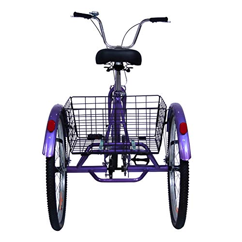 Triciclo para adultos Royal London de 3 ruedas con cesta para compras, color púrpura miniatura 4