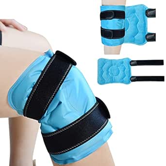 Amazon.com: Ovovo Knee Ice Pack Wrap, Knee Hot Cold Therapy Wrap ...