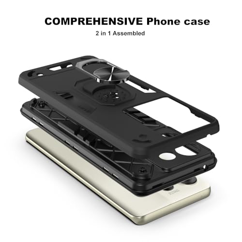 Image of NDCOM for Moto Edge 50 Pro Back Case | Premium Motorola Edge 50 Pro Backcover | Moto Edge 50pro Back Cover | Ring Holder Case