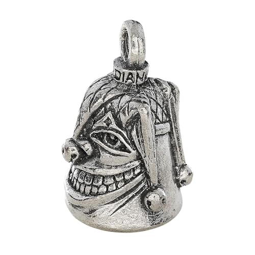 Image of Guardian Bell Good Luck Bell w /Keyring & Black Velvet Gift Bag | Motorcycle Bell | Lead-Free Pewter | Made in USA