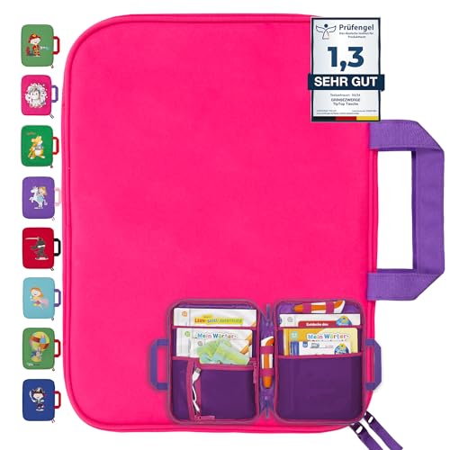 GRINSEZWERGE Tasche für TipToi in Pink I Aufbewahrung für TipToi Stift,...