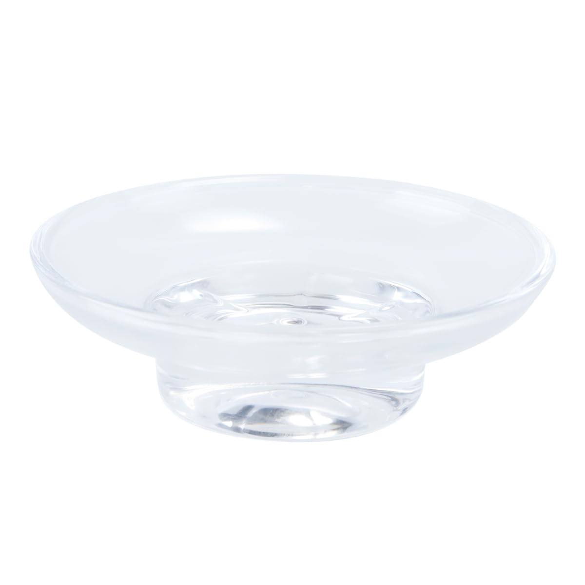 Orivin Glass Soap Dish Replacement Soap Dish Thick Clear Glass Universal Fit for Bathroom, Shower and Sink
