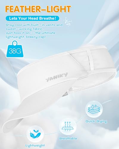 Kids Sun Visor Hats for Girls Boys Lightweight UPF50+ Packable Sun Hat for Running Golf Outdoor Sports2