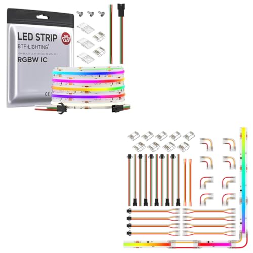 Tira LED RGBW COB WS2814 16.4FT Kit Conectores miniatura 1
