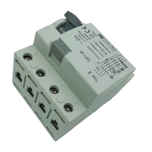Disjoncteur DC Type B RCCB RCD 4P 16A 30mA interrupteur differentiel miniature - 5