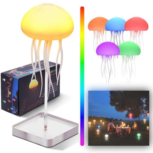 Lampe Jellyfish Lamp,Quallen Lampe,LED Fantasy Quallenlampe,RGB Schwebende Jellyfish Licht,Stimmungslicht Nachttischlampe Kinder,Atmosphärenbeleuchtung,Leuchtende Quallen,Deko Lampe für Zuhause Lampe Jellyfish Lamp,Quallen Lampe,LED Fantasy Quallenlampe,RGB Schwebende Jellyfish Licht,Stimmungslicht Nachttischlampe Kinder,Atmosphärenbeleuchtung,Leuchtende Quallen,Deko Lampe für Zuhause