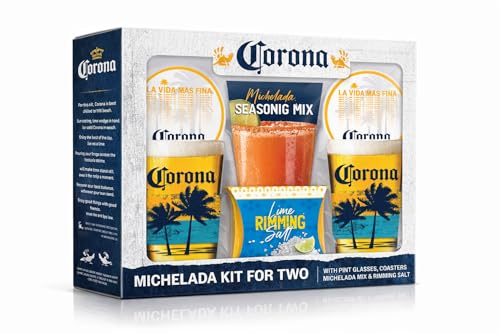Marketplace Brands Corona Beer Michelada Kit for 2 W/Glasses, Receipe Book