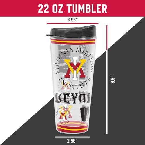 Image of Rico Industries NCAA College Double Wall Mayhem 16oz Or 20oz Tritan Tumbler W Lid