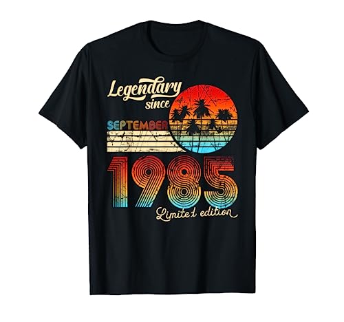 Regalo legendario de cumpleaños desde septiembre de 1985 Camiseta