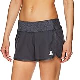 Reebok Women's Running Shorts, Relaxed Fit and Mid-Rise Waist Training Shorts w/ Liner - 3 1/4 Inch Inseam