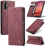 Ottcooed Cover per Samsung Galaxy A26 5G Custodia, Cover Pellicola a Libro Portafoglio in Pelle Porta Carte Protettiva Slot per Scheda Flip Case Wallet Case con Samsung Galaxy A26 5G, Rosso vino