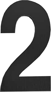 3 Inch Stainless Steel House Numbers Sticker – Self-Adhesive Metal Address Sign, Easy Peel & Stick, For Mailbox, Door, Window, Or Wall - View #3