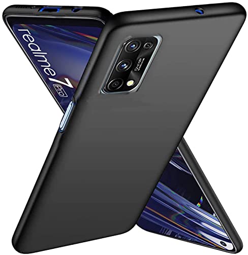 Image of Mobile Back Cover Case for Realme Narzo20 Pro (Silicone Case|CameraProtection|Black SC1510)