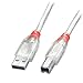 Produktbild LINDY 41750 0.2m USB 2.0 Kabel Typ A an B, transparent
