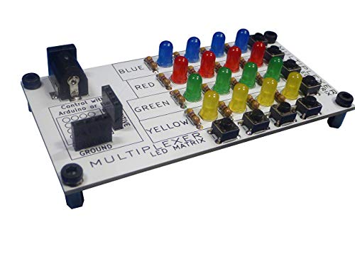 eLearnTronics Learn to Solder | Electronics Learning Board: Multiplexer | Practice Soldering & Learn Electronics Use with Arduino or Raspberry Pi