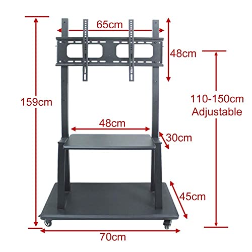 Soporte móvil para TV con ruedas para pantallas 32-65 pulgadas miniatura 2