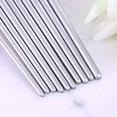 Set di 10 pennelli per Pittura in Nylon con Punta Tonda e Manico Lungo
