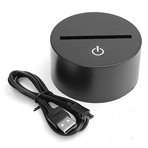 3D Illusion Sailboat LED Night Light,7 Colors Gradual Changing Touch Switch USB Table Lamp for Holiday Gifts or Home Decorations - Image 7