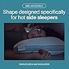 Coop Home Goods Cool+ Cut-Out Adjustable Pillow Queen with Cooling Gel & Shoulder Cut-Out for Head Support, Side Sleeper Pillow, Neck Support for Sleeping, CertiPUR-US/GREENGUARD Gold #4