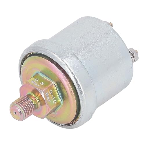Kraftstoffdrucksensor, Hochdruck-Messing-Öldrucksensor M10 X 1/8NPT-Außengewinde, Langlebig, für VDO, Fluorometer (0-10bar)