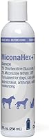 MiconaHex+Triz Shampoo for Dogs, Cats & Horses - Medicated Skin Relief, Restores Dry Damaged Skin, 8oz USA Made