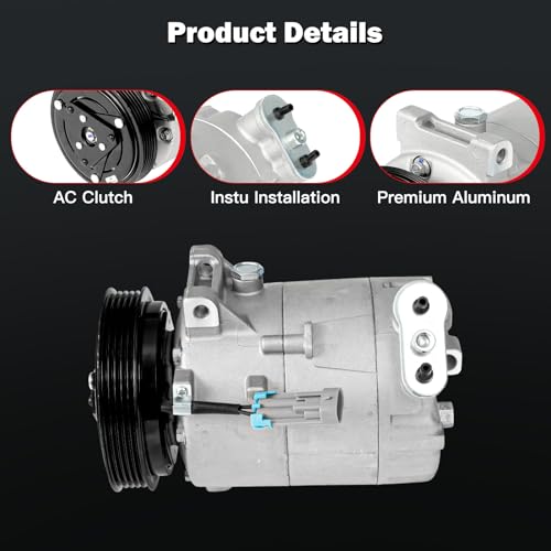 Image of Air Conditioning Compressor for Pontiac Solstice for Saturn Sky 2.0L 2.4L