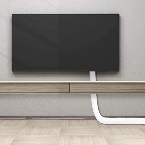 20ft - 3/8 inch White Cable Sleeve, Cable Organizer for Desk PC TV Computer, Wire Protector Cable Wrap Cover, Cord Management for Home Office