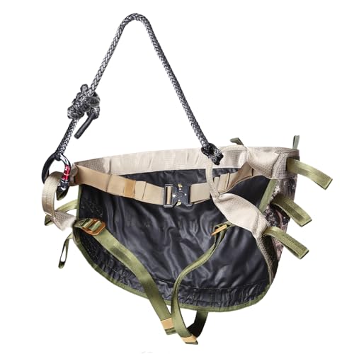 UIIHUNT Complete Tree Saddle Hunting System Kit - Includes 16\"x12\" Aluminum Saddle Hunting Platform, Gen1 Hunting Saddle, Bridge, Tether & Lineman\'s Rope for Saddle Hunting - Thumbnail 5