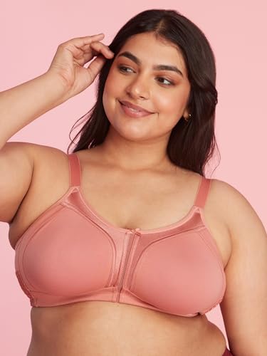 Image of NYKD NYB101 Cotton Non Padded Non Wired Full Coverage Everyday Bra M-Frame Bounce Control (Plus