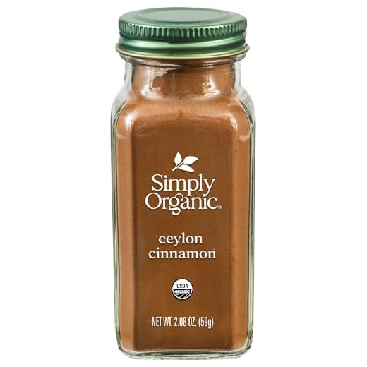 Simply Organic Ceylon Ground Cinnamon, 2.08 Ounce, Non-GMO Organic Cinnamon Powder