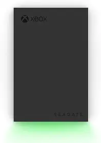 Seagate Game Drive para disco rígido externo Xbox 2TB HDD portátil - USB 3.2 geração 1, preto com barra de LED verde integrada, certificado Xbox, serviços de resgate de 3 anos (STKX2000400)