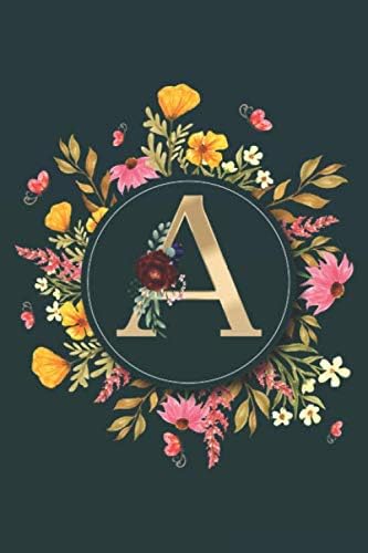 Independently published Letter A Notebook: Initial Monogram Letter A Journal - Pretty Personalized Lined Notebook For Kids, Girls, Women. ruled notebook Size 6 x 9 inches - 120 Pages