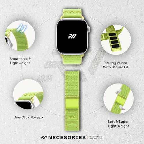 Image of Velcro Sport Nylon Strap Compatible with Apple iWatch Series 11 | 9 /8 /7 41 mm | series 11 /10 42 mm | SE,SE2 6 /5 /4 40 mm | iwatch strap for Men & Women (watch not included)
