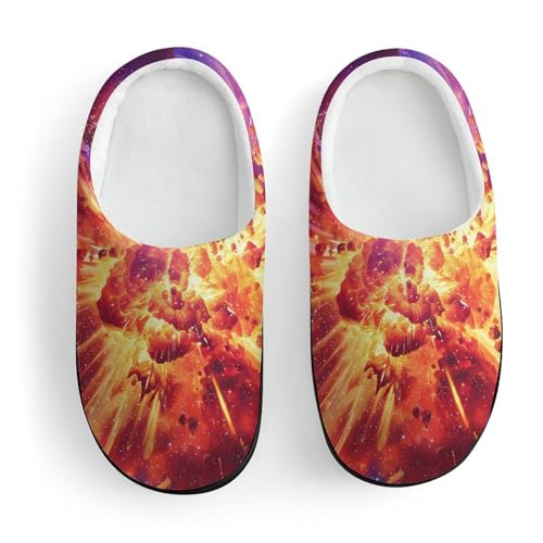 A Big Explosion Nebula Cute Cotton Slippers Anti-slip House Shoe Slipper Indoor Outdoor3