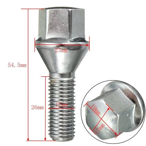 Pernos rueda E36 E46 soluciona holguras en el cubo de rueda con tuercas M12x1.5 de coche 2