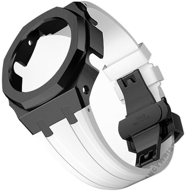 Modification GA2100 kit de rechange Gen4 avec bracelet caoutchouc et cadre acier inoxydable