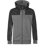  Lonsdale Herrens Heavy Zip Kapuzenpullover Kapuzensweatjacke Charcoal S