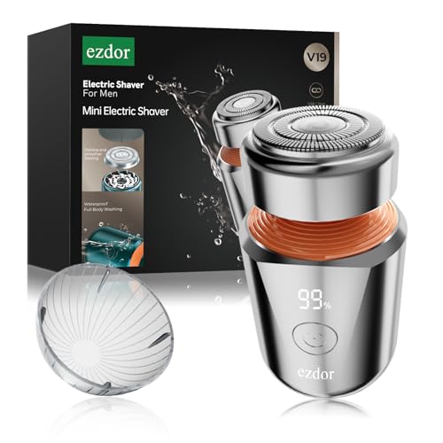Mini Electric Shaver, Portable Electric Razor for Men & Women, USB-C Rechargeable Waterproof Travel Shaver, Cordless Pocket-Size Razor for Face & Body, Ideal for Home, Holidays & Business Trips