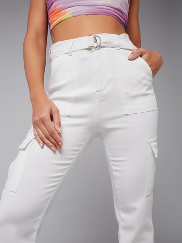 Image of Dolce Crudo Women's Wide Leg High-Rise Clean-Look Jean's