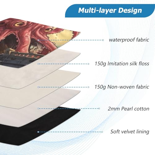 Funda para portátil Ocean Boat Octopus 13-14 pulgadas miniatura 4