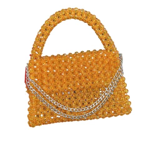 Sacs main portables styliste en perles unies pour une allure haute couture