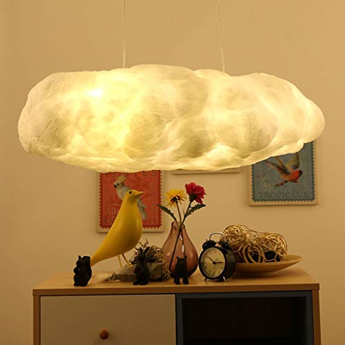 Lustre de restaurant design nuage en fer forgé blanc - Éclairage chic - 3